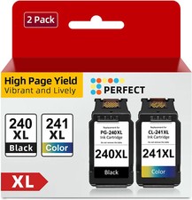 PG-240XL CL-241XL Ink Cartridges for Canon PIXMA MG2120 MG2220 MG3120 Printer