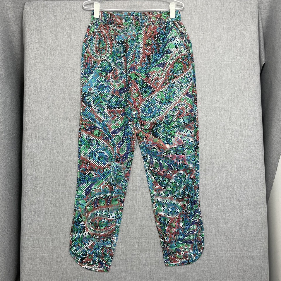 Blue illusion Womens Pants XS Multicoloured Geometric Harem Casual Viscose 3337