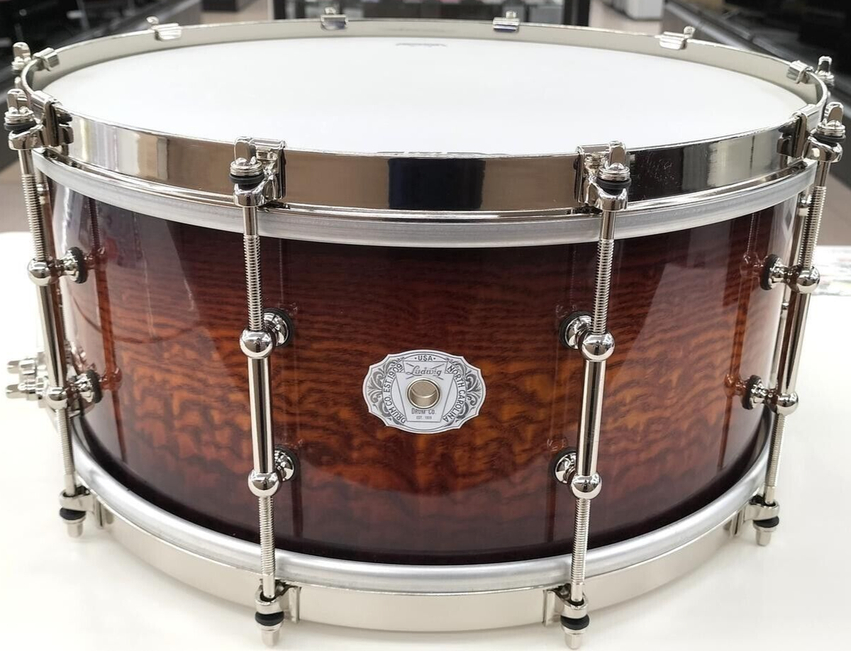 Tamu Ludwig LS403XXCC Aged Exotic Tamo Ash Limited Snare Drum 14