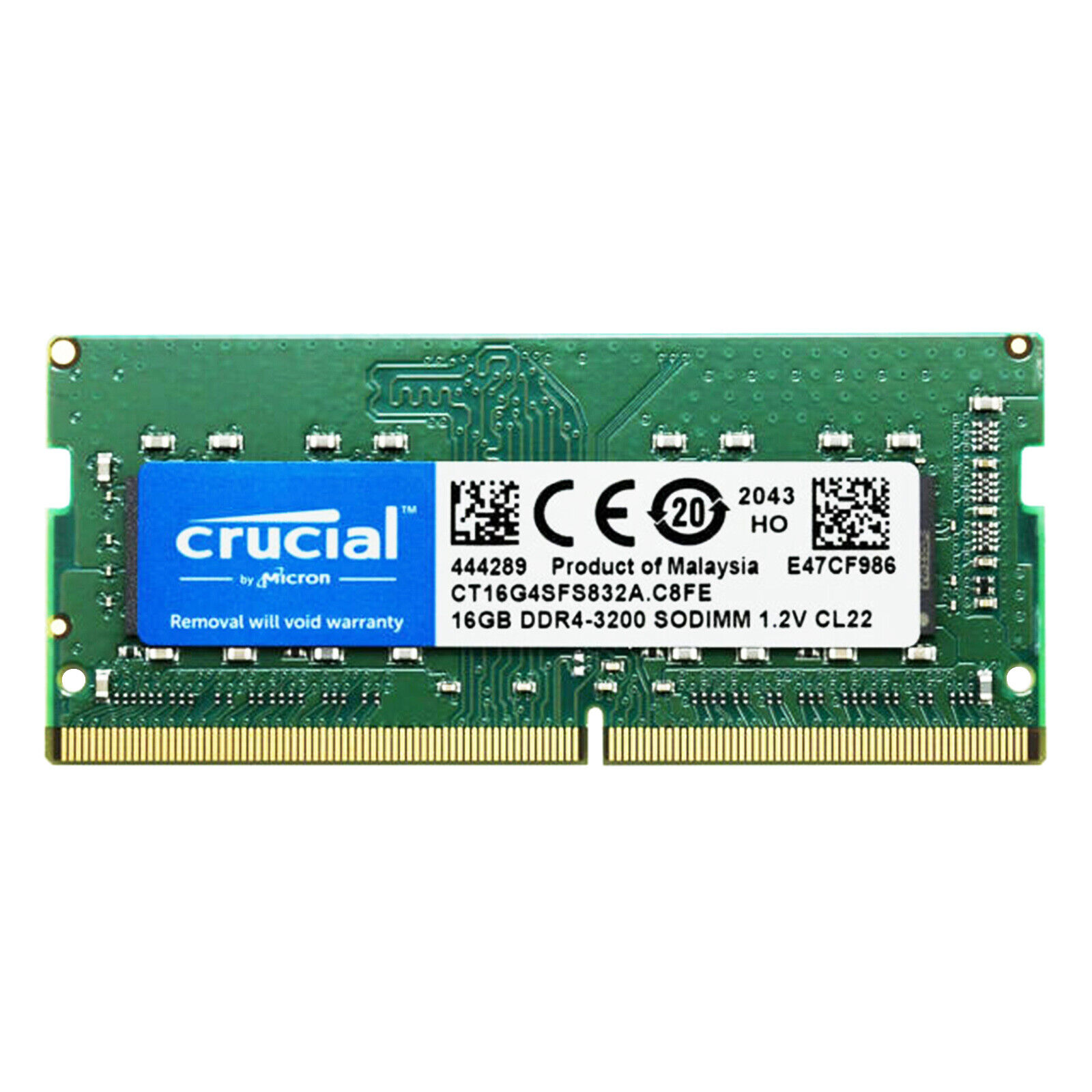 Memoria Ram 16gb Ddr4 Crucial 3200mhz para portátil CT16G4SFRA32A