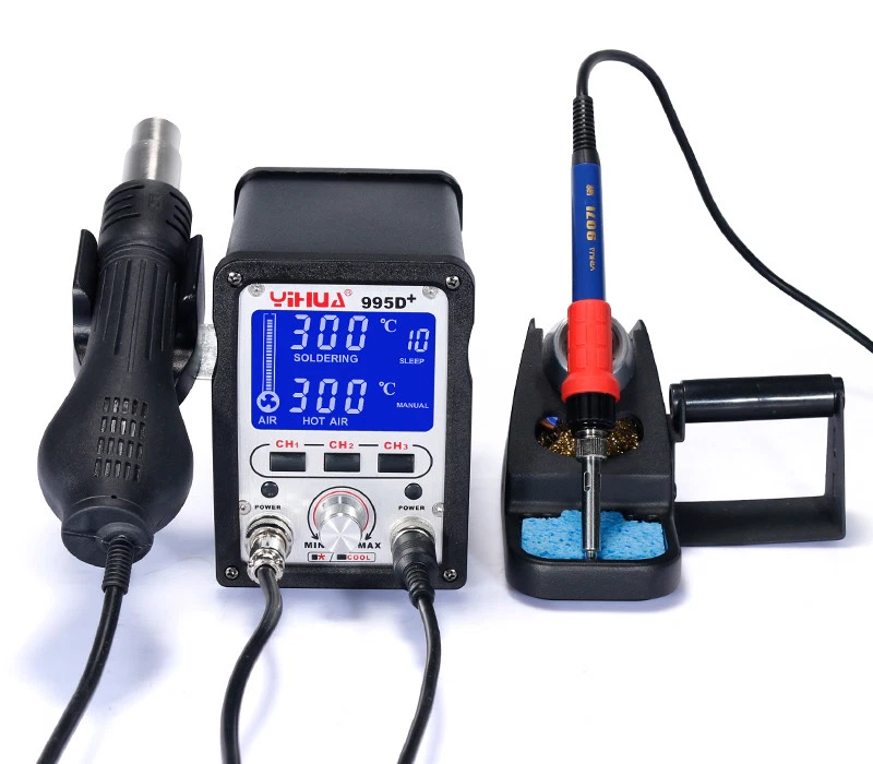 YIHUA 995D SMD Soldering Rework Station Repair Welding Solder Hot