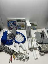 Nintendo Wii Console W/ Nunchucks  Bundle With Games  Accessories Sports Play