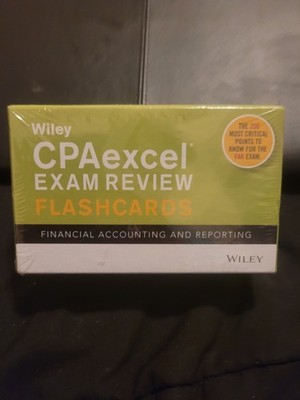 NEW Wiley CPAexcel Exam Review Flashcard Financial Accounting & Reporting Study