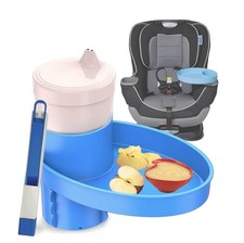 Complete Kids Travel Tray Kit - Easily Expands Cup Holder into 360  Cup  Tra...
