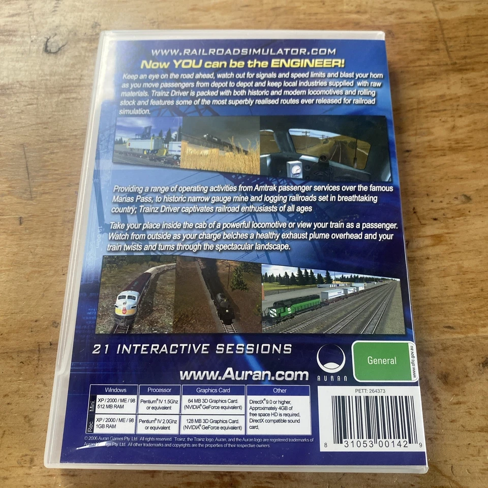 Trainz: Driver Edition (PC, 2006) 3 Discs Free Post Aus Wide - Image 2 of 4