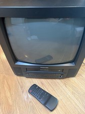 Toshiba MV13L2 13" CRT TV VCR Combo Retro Gaming TV VHS Player Working VGC    
