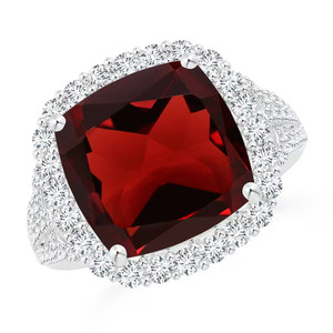 Authentic Lab Grow Beautiful Stunning Garnet Ring, 925 Sterling Silver Ring,Gold Plated