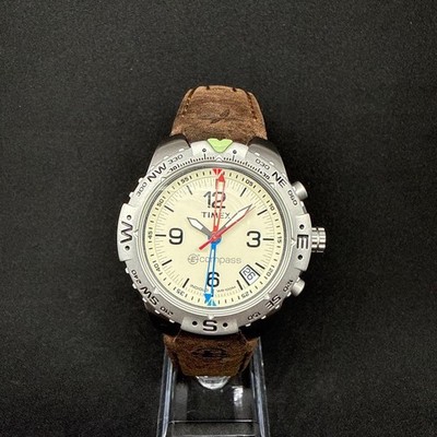 Import duty included for US buyers  Timex eCompass Quartz Watch White Dial  Work