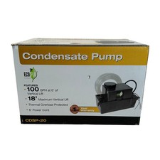 Eco-Flo CDSP-20 Condensate Pump 100 GPH 18 Ft Lift for HVAC Furnaces 115V New