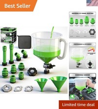 SWANLAKE 18-Piece No-Spill Coolant Funnel Kit, Radiator Funnel Burping Tool, ...