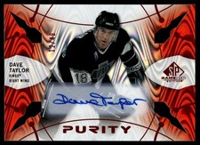 2022-23 SP Game Used Purity Auto Dave Taylor Auto 12/49 Los Angeles Kings #P-69