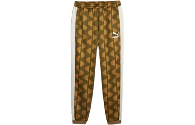 PUMA The Neverworn II T7 Embroidered Logo Print Loose Cuff Knit Track Pants