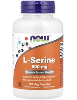 NOW Foods L-Serin 500 Mg - 120 Kapseln - L-Serin 500 Mg