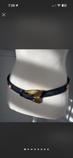 escada vintage belt 80s Navy blue