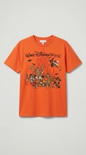 2026 Disney Parks Halloween T-Shirt Orange Mickey and Friends NWT Size M