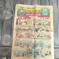 Knoxville News-Sentinel Sunday Color Comics Li'l Abner Al Capp Nancy
