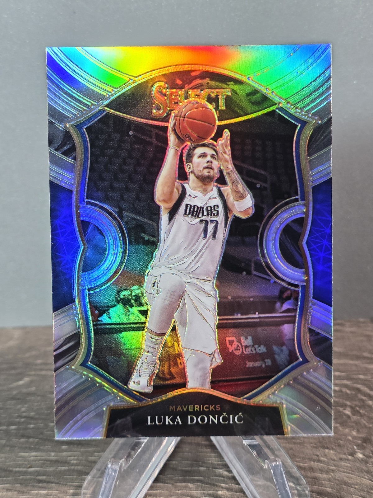 2020-21 Panini Select #15 Luka Doncic Silver Prizms Dallas Mavericks