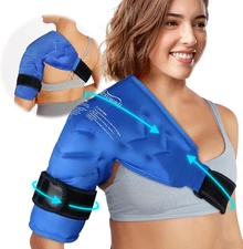 Shoulder Ice Pack Rotator Cuff Cold Compression, Reusable Gel Ice Pack Shoulder