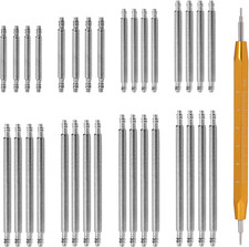 33 Pcs Watch Pins Spring Bar Tool Kit - Heavy Duty Stainless Steel Watch Band