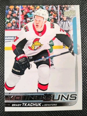 2018-19 Upper Deck Young Guns Brady Tkachuk #499 Rookie 