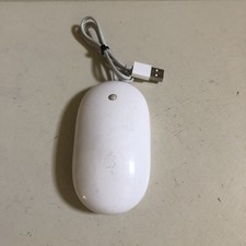 Apple A1152 Wired Mighty Mouse USB Tested  Works Perfectly White Classic Design