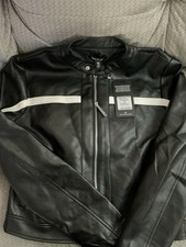 New True Religion Cropped Biker Jacket, Jet B...