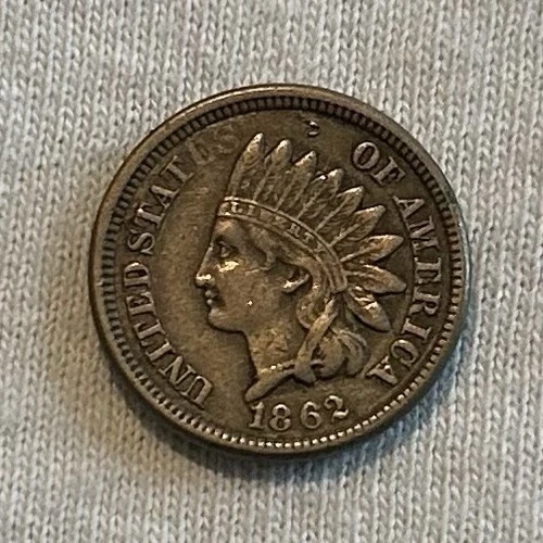 1862 INDIAN HEAD CENT VF
