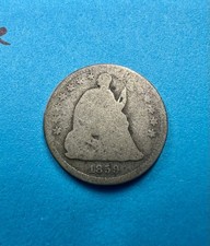 1859-O Seated Liberty Half Dime Silver New Orleans 560K Mintage US Coin