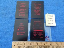 Scheda prezzi Rock-ola 450 451 453 454 459 460 - 4 diverse