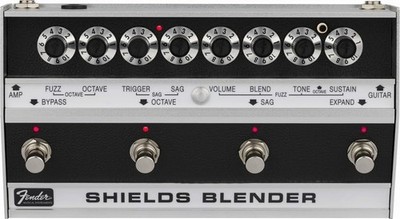 Fender 0234552000 Shields Blender Fuzz Pedal Black New