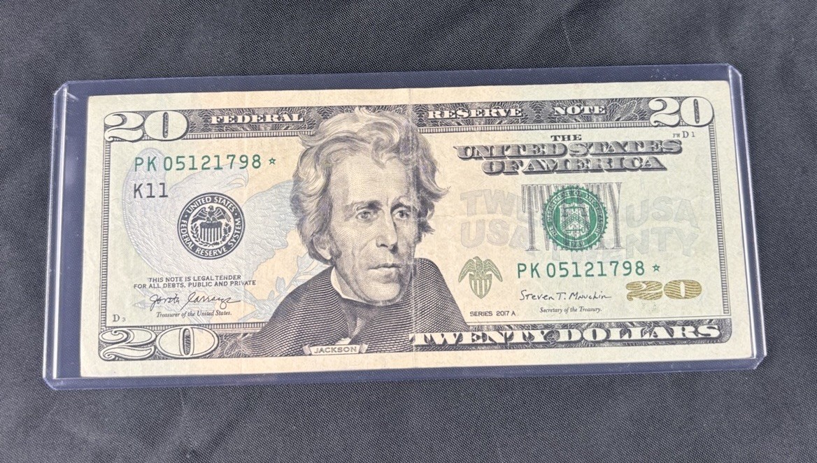 $20 Star Note 2017 Rare Serial Numbers | eBay