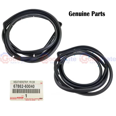 Genuine LandCruiser PZJ75 HZJ75 HJ75 Ute Front RH & LH Door Weatherstrip Rubber - Image 1 of 4