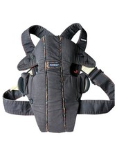 Vintage Baby Bjorn Carrier Navy Blue Plaid Detailing