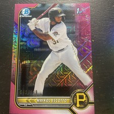 2022 Bowman - Chrome Prospects Maikol Escotto #BCP-52 Fuchsia Mojo 180/199
