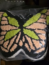 Decorative Butterfly Pillow Pink And Green Teen