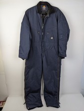 Berne Insulated Coveralls Navy Mens Medium Short 40-42 I414NV Workwear