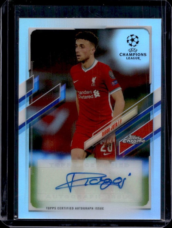 2020-21 Topps Chrome UEFA Diogo Jota Auto Autograph #CA-DJ Liverpool