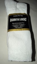NIP Mens Size 10-13 Pack 3 Diabetic Socks Loose Fit Top 12397crpmt 