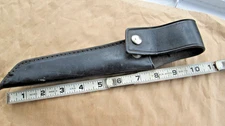 VERNCO FILLET Knife Black Leather Sheath   ***NO KNIFE**