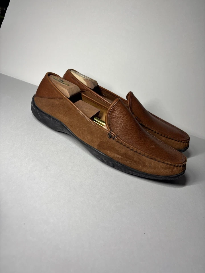 Mocasines de conducción Allen Edmonds Conway 14 3E (anchos) marrón para hombre Foto 2 de 4