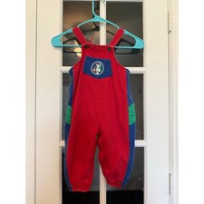 Vintage 1980s/90s OshKosh B Gosh Colorblock Overalls 3T USA Made