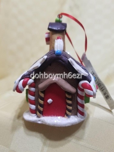 Vintage Hallmark Tree Trimmer Gingerbread House Red Door Christmas Ornament - Picture 1 of 4