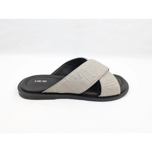 Sandales Dior Cris Cross beige foncé BNWB 43