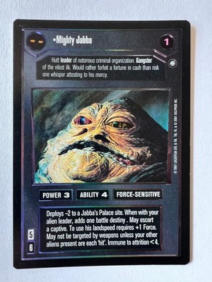 Star Wars CCG Reflections III 3 Mighty Jabba FOIL