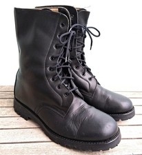 Anfibi vintage cuoio nero specifici GdF taglia 45 originali marcati ottimo stato