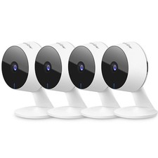 LaView Security Cameras 4pcs, Home Camera 1080P 2.4GHz 4 Pack, White