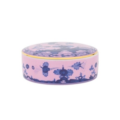 NEW Richard Ginori Oriente Italiano Collection Round Lidded Box Azalea