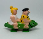 Rare Vintage Marx Toys Fred Flintstone and Wilma Ramp Walker Walking Figure