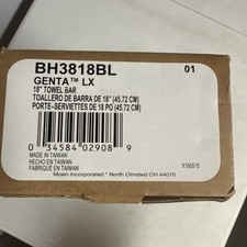 MOEN Genta LX 18 in. Towel Bar in Matte Black BH3818BL