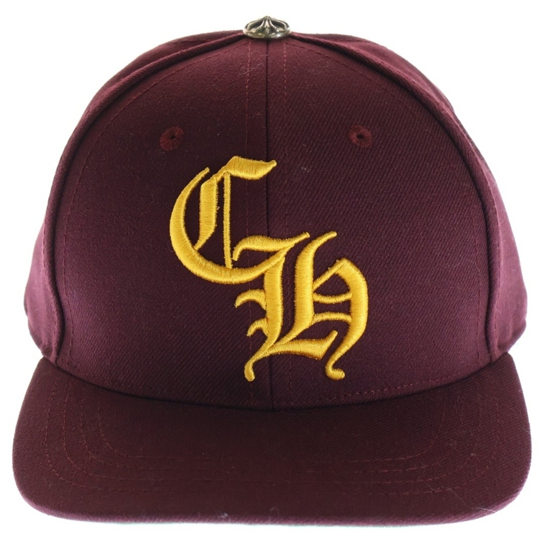 CHROME HEARTS CH HAT EMBROIDERED BASEBALL Bordeaux Used 0f4ac3584d1bc3e04020ba50 thumbnail 4